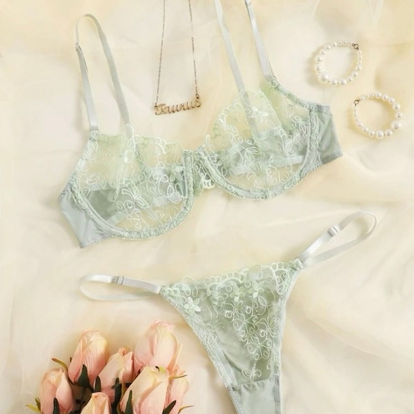 See Thru Bras - Etsy