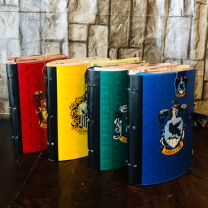 Diario de la Casa del Mago personalizado con carta de aceptación, cuaderno reciclado, diario, regalo único, cosplay