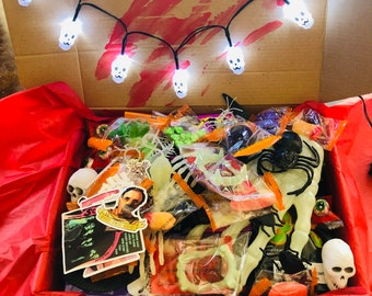 Horror Movie Gift Box, College Dorm care package, Horror Movie Lover's Gift Basket, Spooky Treats, Witch Season, October Birthday Gift