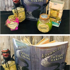 Personalized Wizard School Book Junk Journals with Acceptance Letter, Upcycled Notebook, Diary, Scrapbook, Cosplay