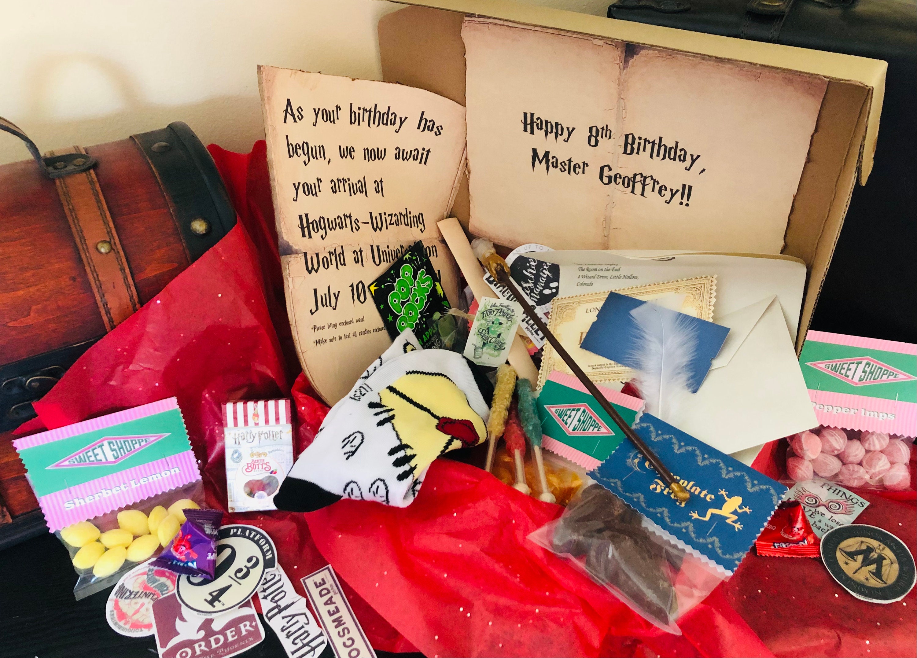 Harry Potter Gift Harry Potter Gift Box Harry Potter Snack Box Harry Potter  Care Package Harry Pottery Gift for Women Wizard Gift 
