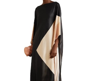 long silk kaftan