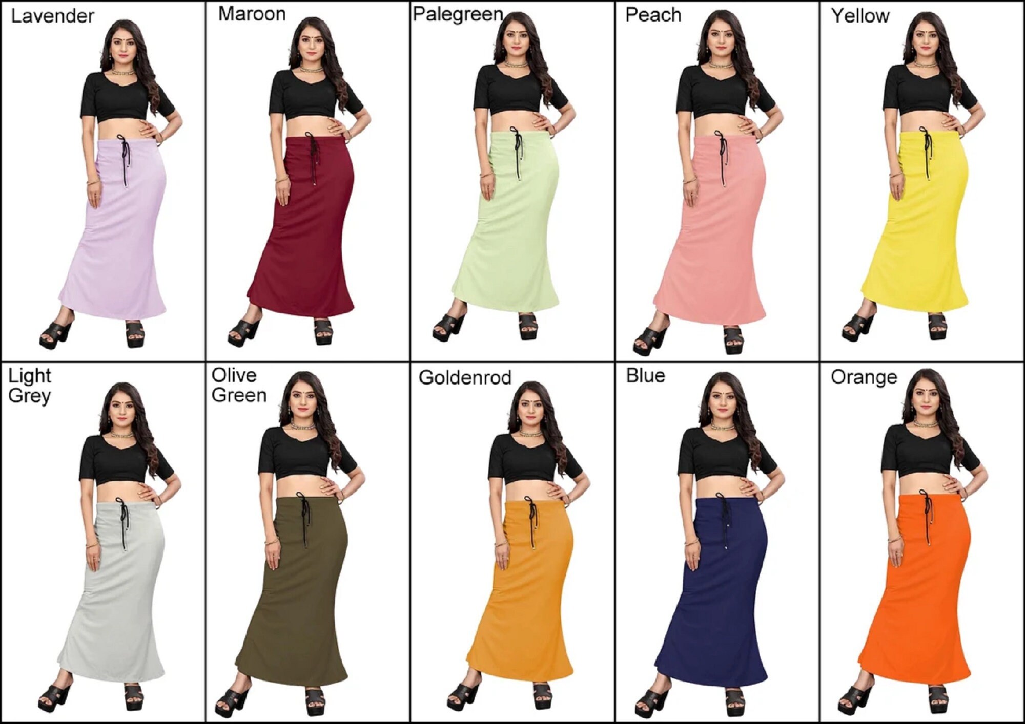 Silhouette saree skirt Clearance