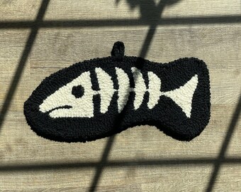 Fish-Bone | Hand-Tufted Wall Hanging