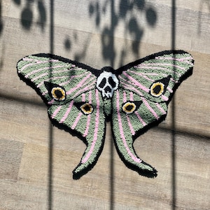 Hand-Tufted Luna Moth Rug/Carpet