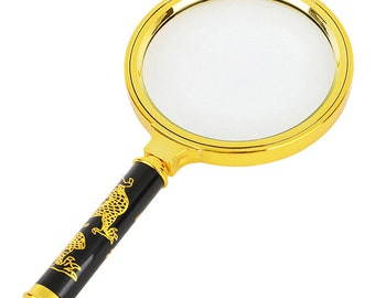 YELLAYBY Handheld Pocket Optical Lens Handheld Portable Magnifying Glass with LED Light HD Magnifying Glass Identification Gemstone Jade Bronze Antique Also Has Lighting And Banknote Checking Function YELLAYBY Handheld Pocket Optical Lens Handheld Portable Magnifying Glass with LED Light HD Magnifying Glass Identification Gemstone Jade Bronze Antique Also Has Lighting And Banknote Checking Function