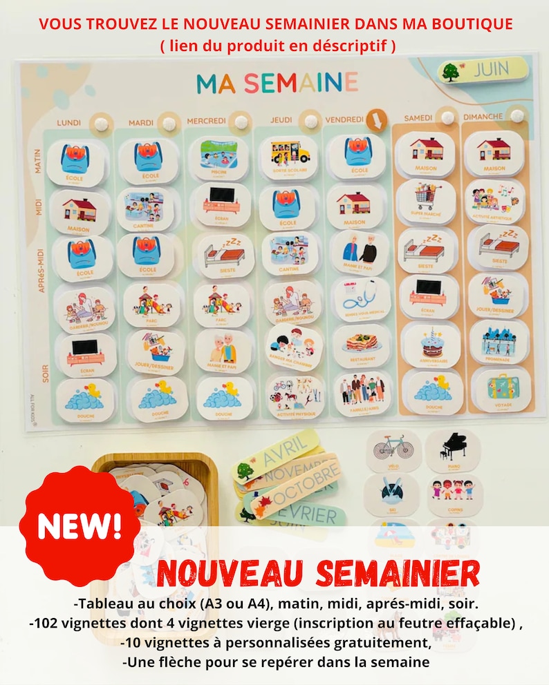 Semainier pour enfant image 2