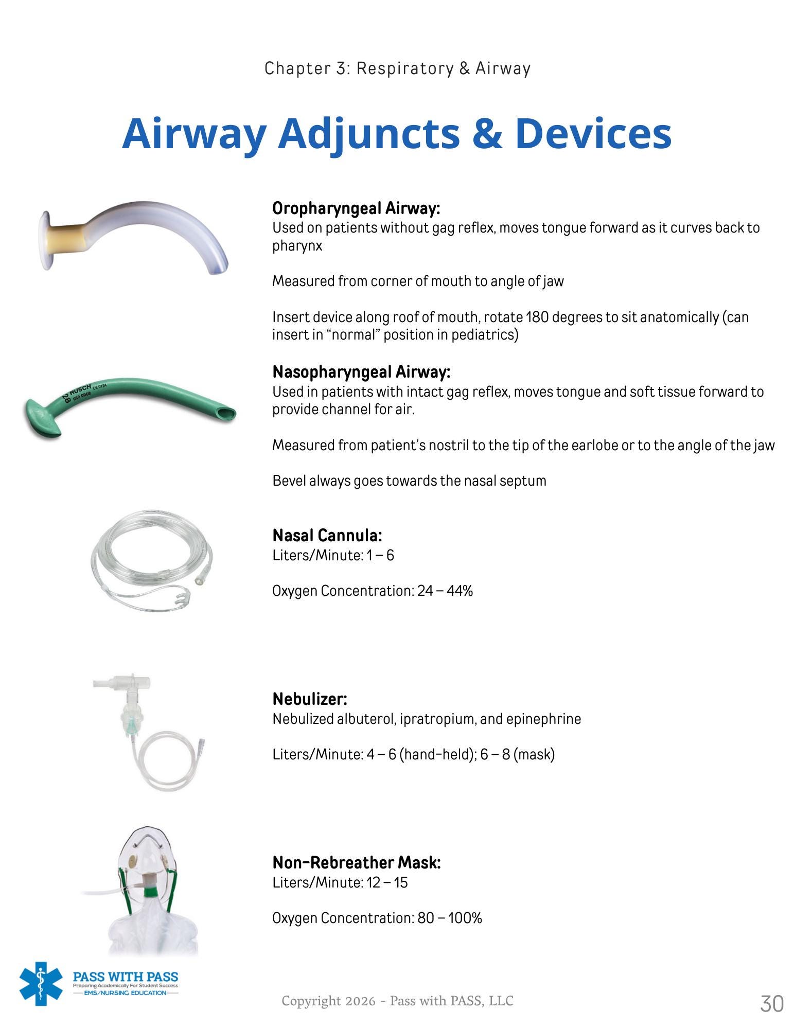 EMT Respiratory & Airway Study Guide - Etsy