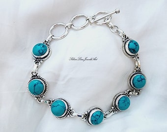 ブレスレット WILLIE and DUFFY Round turquoise bangle silver 925 handmade il_340x270.4598663878_jak8.jpg