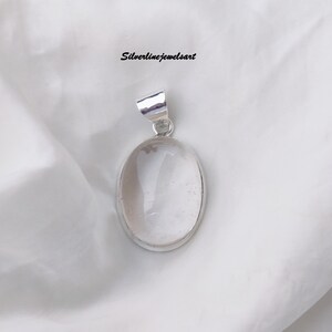 Handmade Rose Quartz Pendant: 925 Sterling Silver Birthstone Jewelry
