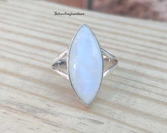 本物のムーンストーンリング、ムーンストーンシルバーリング