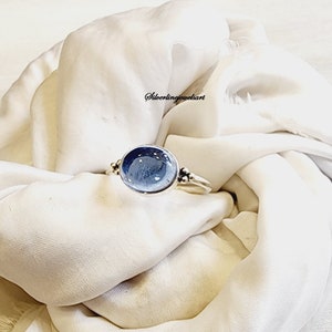 Natural Tanzanite Ring, 925 Sterling Silver Ring Boho Ring Gemstone Ring, Handmade Ring, Minimalist Ring, Gift For Her, Festive Sale, gifts.