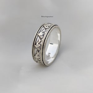 Handmade Ring, Spinner Ring, Anxiety Ring, 925 Sterling Silver, Worry Ring, Fidget Ring, Christmas Gift, Concentration Ring