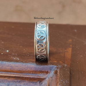 Handmade Ring, Spinner Ring, Anxiety Ring, 925 Sterling Silver, Worry Ring, Fidget Ring, Christmas Gift, Concentration Ring