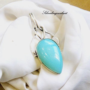 Aqua Chalcedony Ring, 925 Silver Ring, Spinner Ring, Handmade Ring, Natural Chalcedony , Worry Ring, Women Ring, Bohemian Ring,Gift for her.