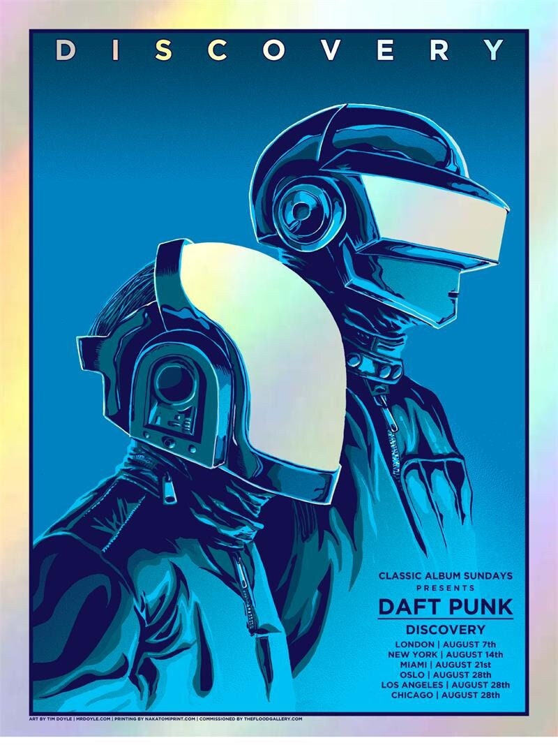 Daft Punk Poster - Etsy