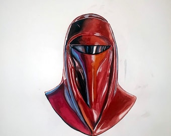 Emperor's Royal Guard Star Wars Original 16x20 Watercolor Portrait