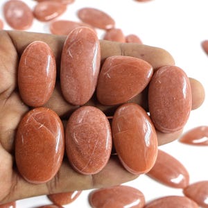 High Quality Orange Aventurine Cabochon Wholesale Price 100%Natural Handmade Aventurine Gemstone Mix Shape Size Jewelry Making Stone Lot