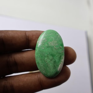 Rare Quality Green Variscite Oval Shape Handmade Loose Gemstones Size:-35X20X5 Mm Variscite Making for Jewelry and Crafting. 39.40 CT Cabs