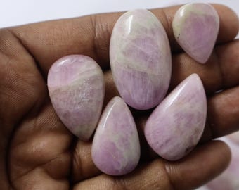 Natural Kunzite Cabochon lot, Kunzite gemstone For Jewelry, Pink Kunzite loose cabochon, Kunzite For Pendant Jewelry, Kunzite Wholesale lot