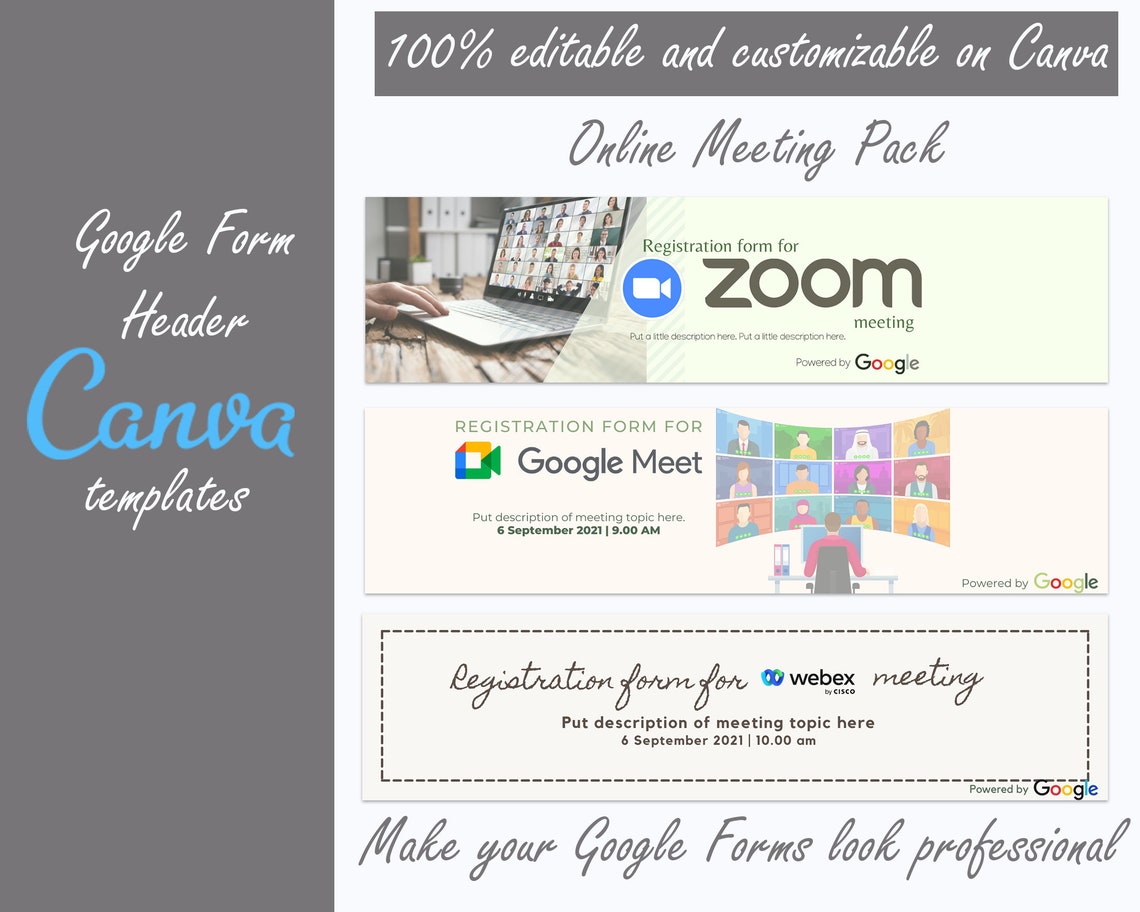 10 Editable Google Form Header Templates With Canva for Online Etsy India 10 Editable Google Form Header Templates With Canva for Online Etsy India