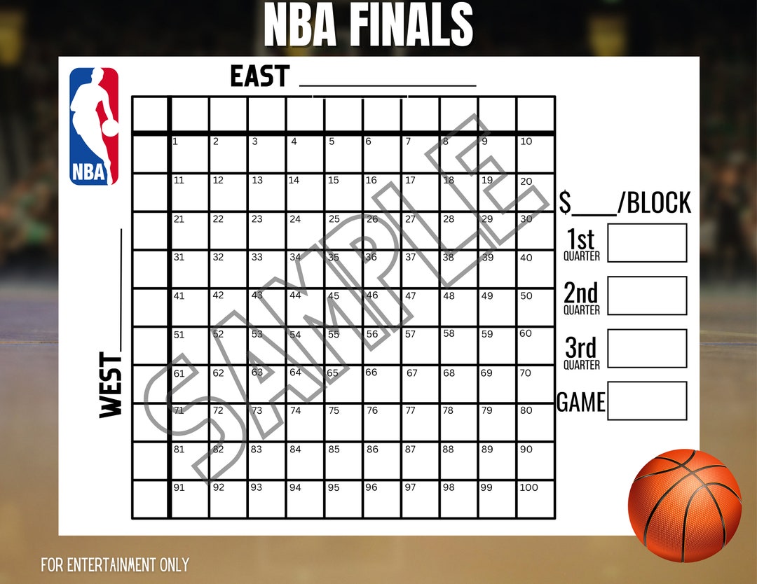 Basketball Blocks NBA Finals 100 Etsy