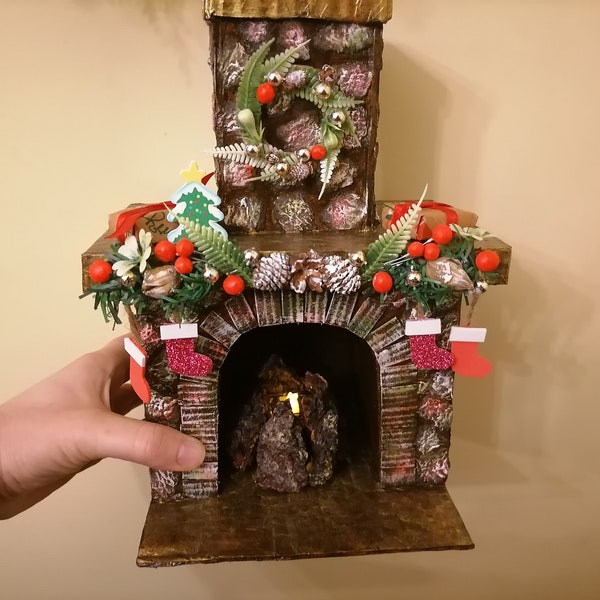Dollhouse Fireplace Etsy