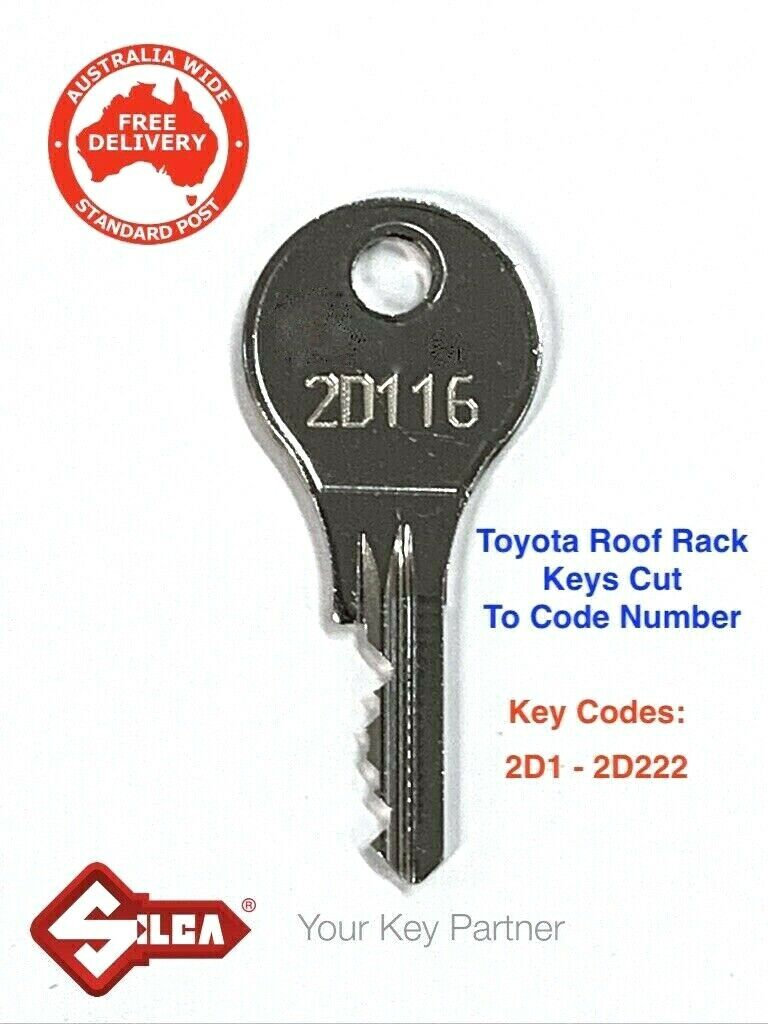 Toyota Roof Rack Keys Cut to Code Number Etsy
