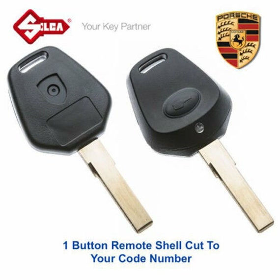 Buy PORSCHE Replacement 1 Button Remote Key Shell Cut to Your Key