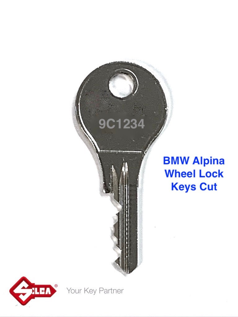 BMW Alpina Wheel Lock Keys Made to Code Numbersts & DOM Lock Keys Etsy