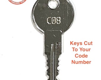 Replacement Sandleford Letterbox Keys Cut To Your Code Number Codes: A01 -H99