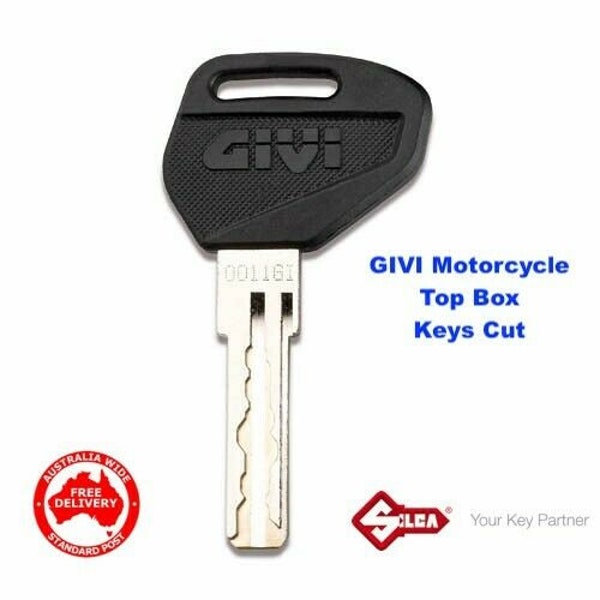 GIVI High Security Motorcycle Top Box Keys Cut