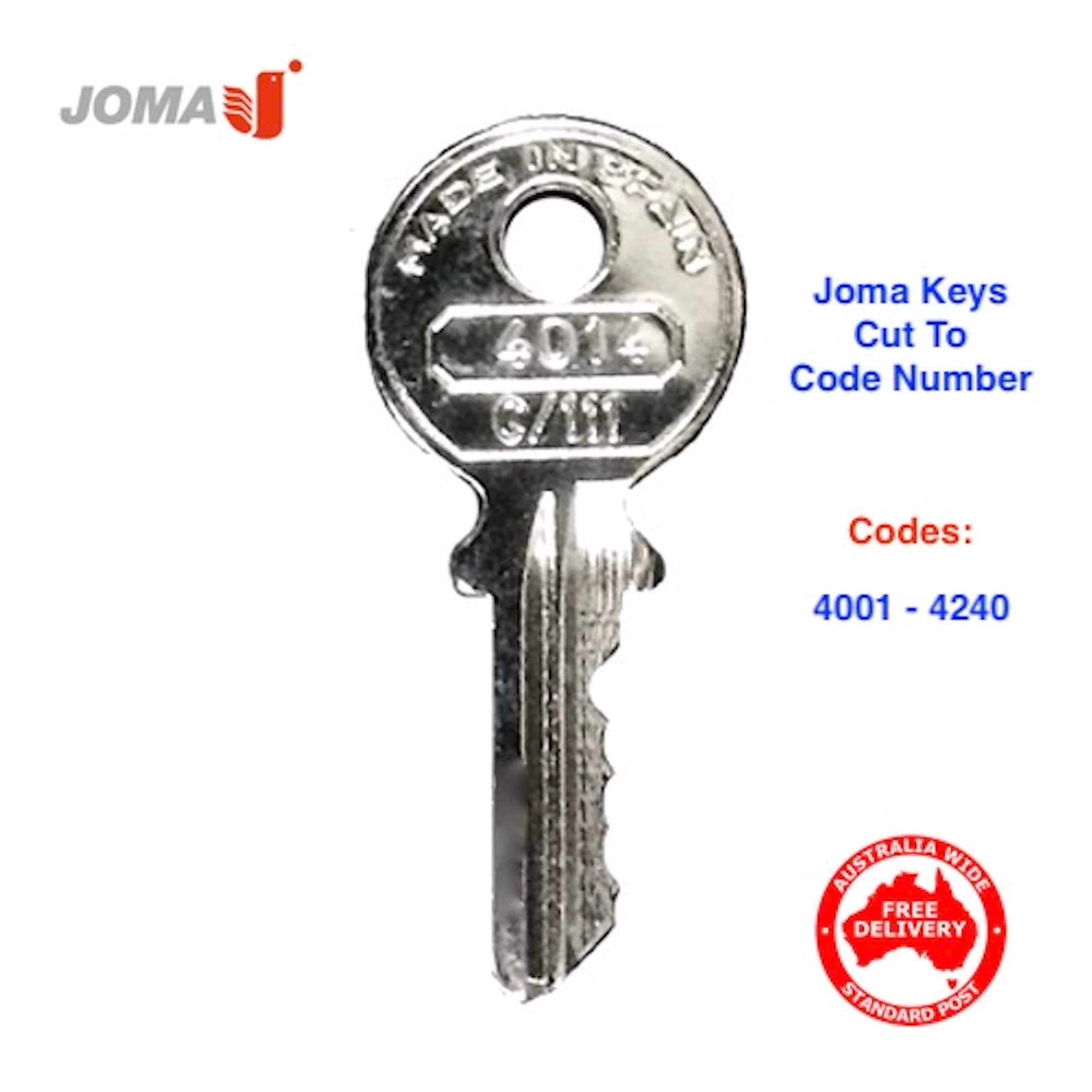 Joma Mail Box & Key Cabinet Keys Cut to Your Code Number - Etsy