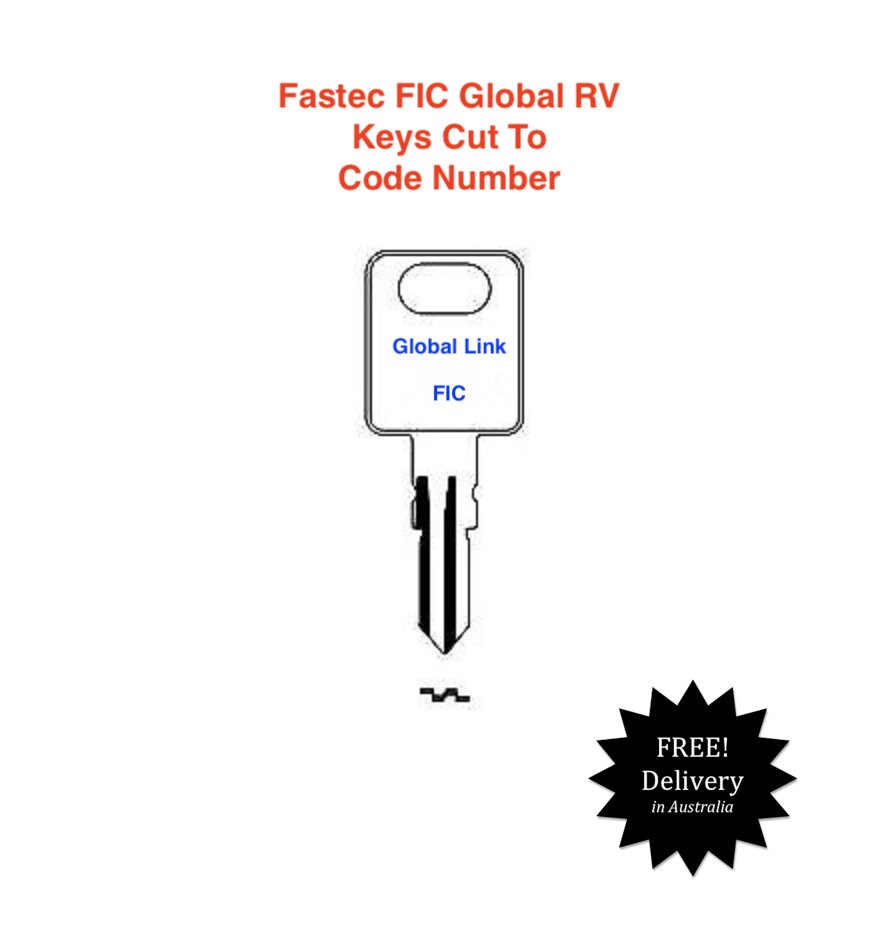 Global Link, , Jayco Fastec, F.I.C Caravan & Camper RV Keys key Cut to