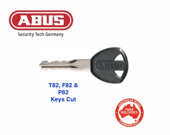 ABUS T82, F82, P82 Bike Lock Keys Cut To Code Number