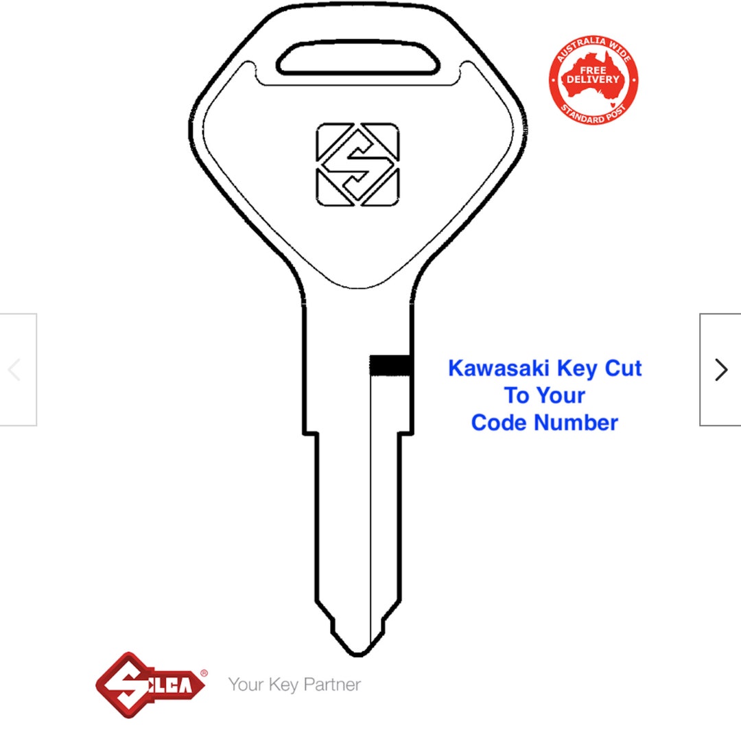 Kawasaki Motorcycle Keys Cut to Your Code Number Etsy