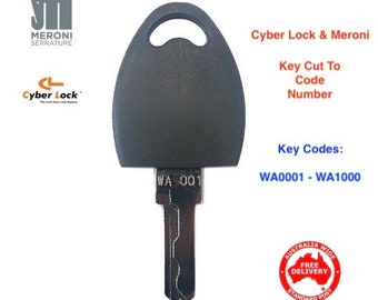 Meroni, Fadini & Cyber Lock WA Series Keys Cut To Code Number