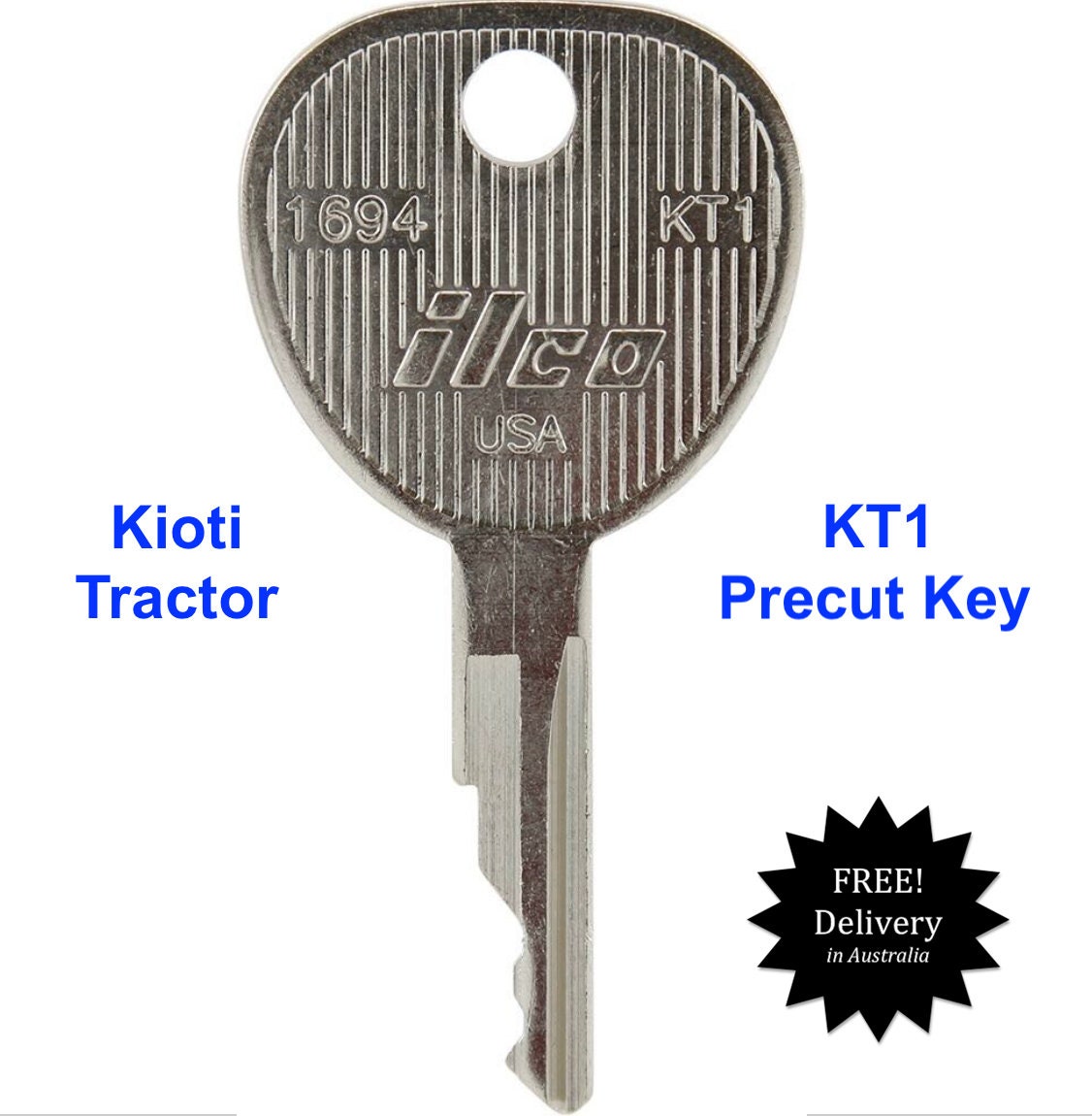 Kioti Pre Cut Equipment Key -ilco KT1 - Etsy