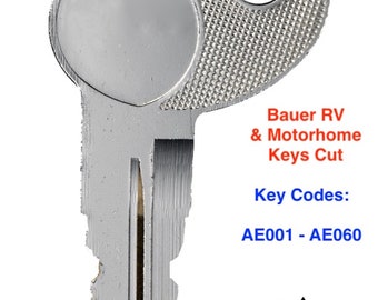 Bauer Jayco Caravan & Camper RV Keys -Key Cut To Code Numbers