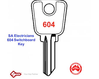 SA Electricians Master Key 604 for Electrical Enclosures, Switchboards and Locking Handles