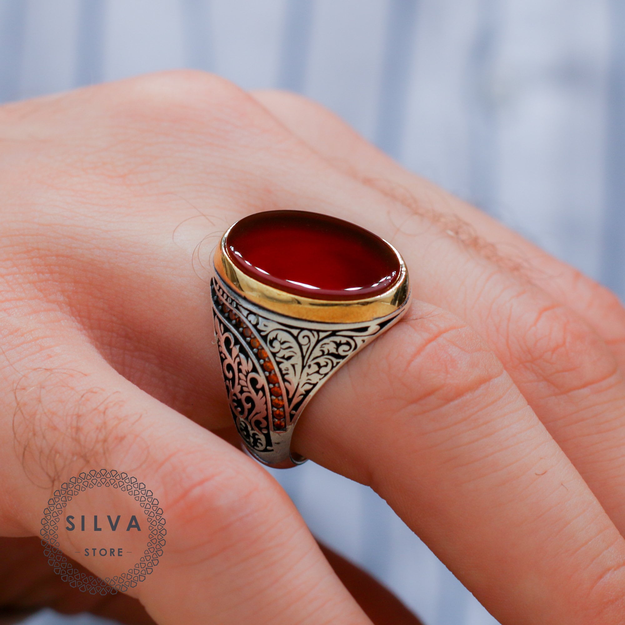 Agate Aqeeq Men Ring, Pure 925 Sterling Silver Ring, Vintage Silver Ring , Ring With Stone, Turkish Handmade Ring, Gemstone Can Be Selected - Etsy Agate Aqeeq Men Ring, Pure 925 Sterling Silver Ring, Vintage Silver Ring , Ring With Stone, Turkish Handmade Ring, Gemstone Can Be Selected - Etsy