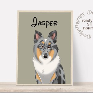 Portrait d'animal de compagnie personnalisé | Portrait de chat et de chien à partir d'une photo | Style de bande dessinée pour animaux de compagnie | Cadeau chat personnalisé | Impressions d'illustrations numériques