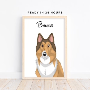 Custom Pet Cartoon Portrait | Cute Pet Caricature Art | Unique Pet Gift for Owners | Fun Digital Pet Illustration
