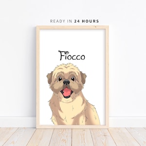Custom Cartoon Pet Portrait | Personalized Dog Art | Fun Pet Lover Gift | Unique Cat Illustration | Digital Pet Keepsake