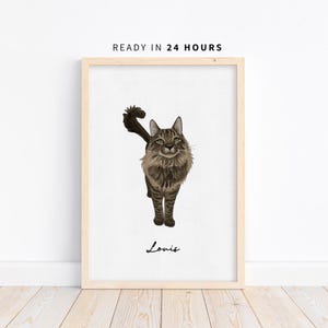 Custom Pet Loss Watercolor Portrait | Dog Memorial Art | Cat Remembrance Gift | Pet Painting from Photo | Pet Remembrance Keepsake