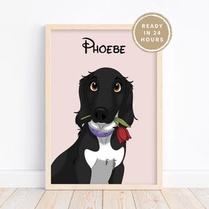 Custom Cartoon Pet Portrait, Dog or Cat Drawing, Unique Pet Gift for Owners, Funny Pet Art, Pet Memorial Keepsake, Pet Caricature