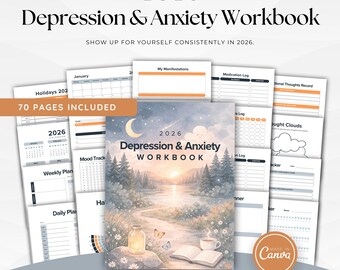 2026 Depression & Anxiety Workbook: A Guided Mental Health Planner for Anxiety, Stress and Emotional Well-Being