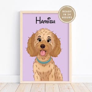 Personalized Pet Cartoon Drawing, Funny Dog or Cat Portrait, Hand Illustrated Pet Art, Gift for Pet Parents, Pet Caricature Portrait
