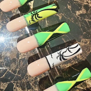 Jamaican vibes nails