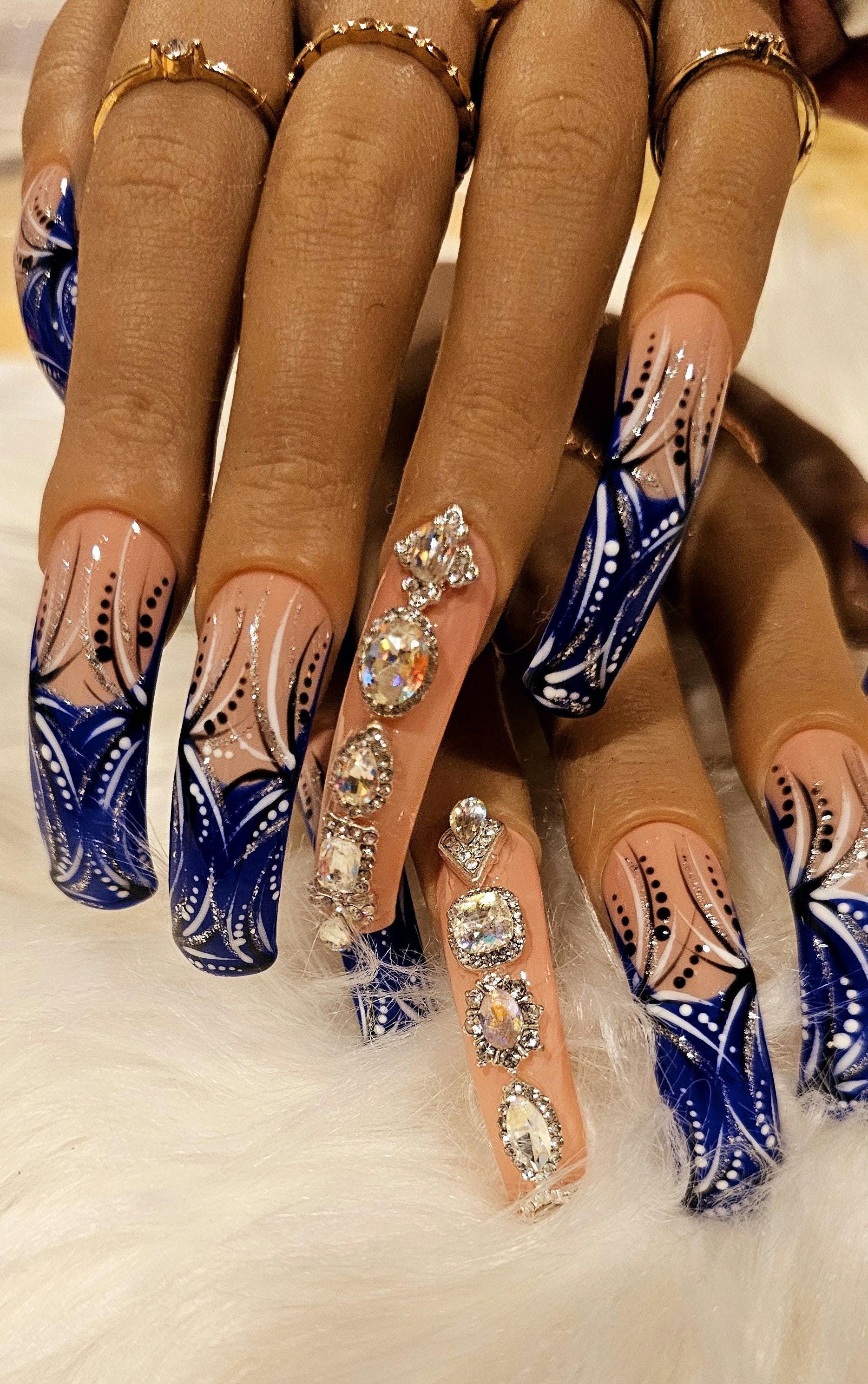 Adorable Curved Short Acrylic Nails